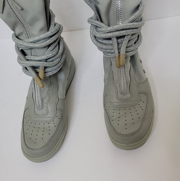 Nike SF Special Field Air Force 1 AF1 Hi Boot Gray Rattan Size 9 AA1128-201 - Picture 3 of 12
